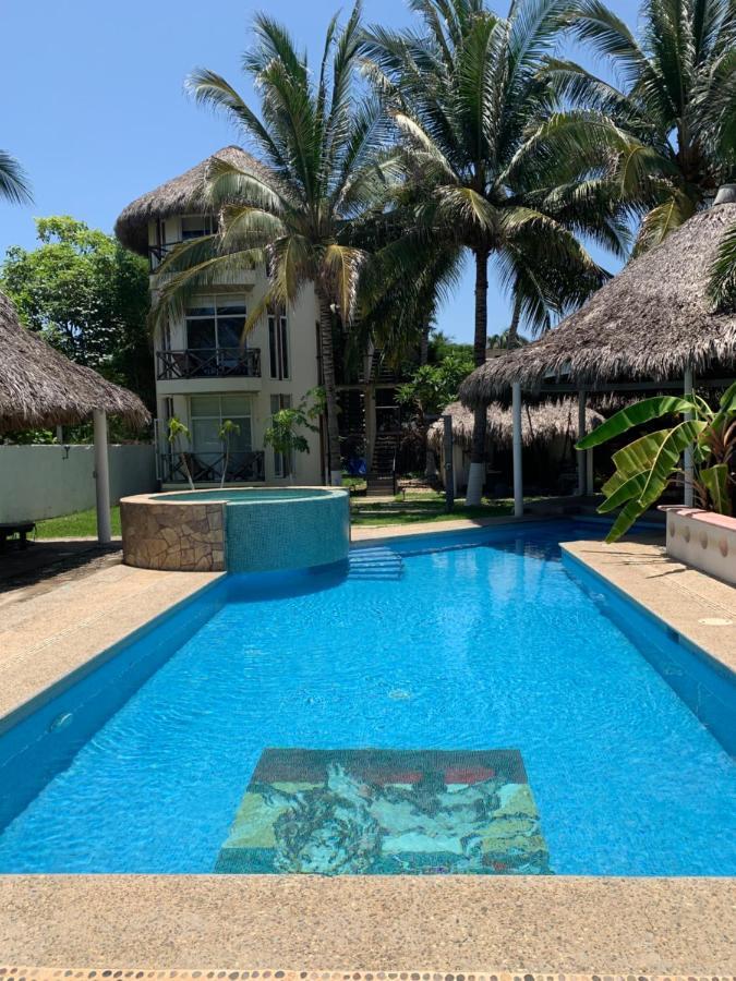 Playa Bruja Zicatela Apartment ปูแอร์โตเอสกอนดิโด ภายนอก รูปภาพ